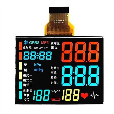 Modil ekran LCD pou Oximeter